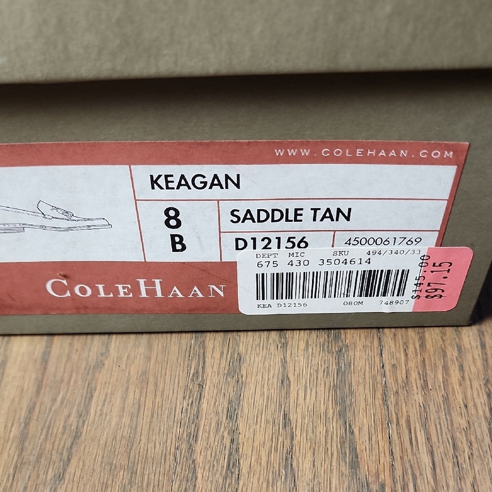 Cole Haan Tan Leather Women's Loafers - Picture 2 of 8